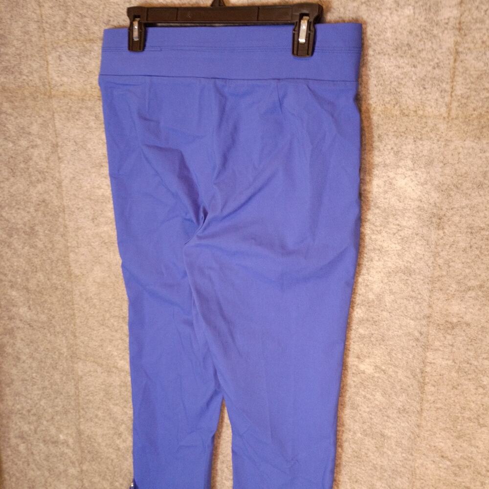 Raffaella Women's 8 Blue Stretch Pull-On Capri Pants Cropped Everyday Casual - Picture 6 of 14